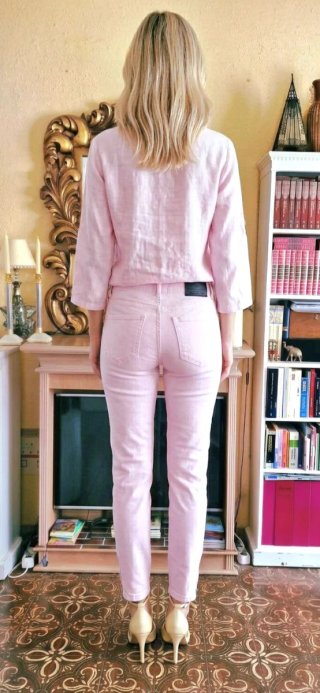 Pantalón Vaquero Rosa Zara