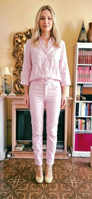 Pantalón Vaquero Rosa Zara