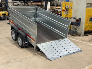 Remolque basculante galvanizado 2 ejes