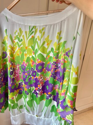 Camisa estampada floral talla única