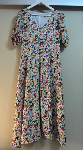 Vestido Minueto Talla M Estampado Animal