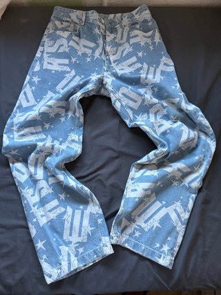Vaqueros Estampados Azules