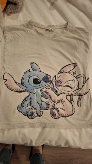 Camiseta Disney Stitch y Ángel Talla XXS