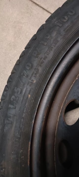 Llanta repuesto Grupo VAG 125/70 R19