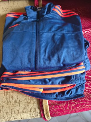 Chándal Adidas Azul Naranja Talla xl