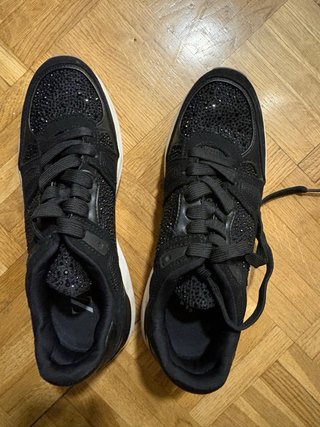 Zapatillas Zara Negras Brillantes