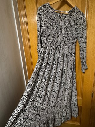 Vestido largo estampado