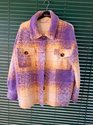 Sobrecamisa de lana a cuadros