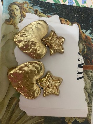 Pendientes Corazones y Estrellas Zara