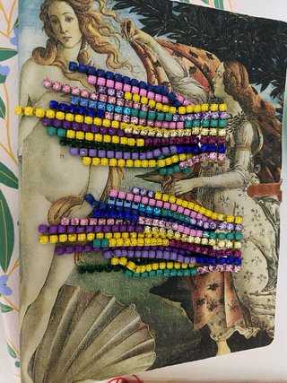 Pendientes Largos Multicolor Zara