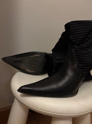 Botines Negros Yves Saint Laurent Talla 37.5