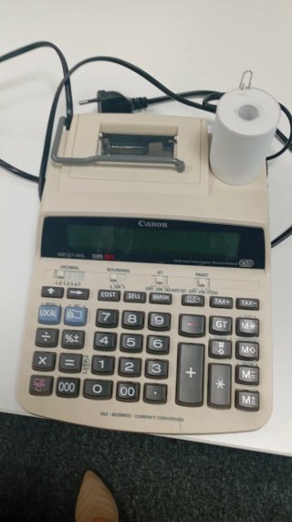 Calculadora Canon MP121-MG Impresora