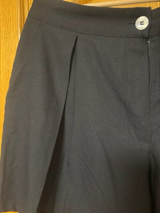 Pantalón corto de vestir negro