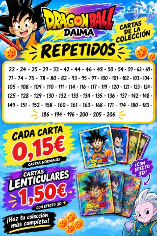 Cambio o Vendo Cartas Dragon Ball Daima Panini