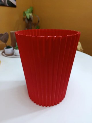 Papelera de Escritorio Roja