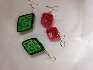 Pendientes Filigrana de Papel – Modelo Rombo