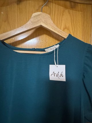 Vestido Adá color verde azulado