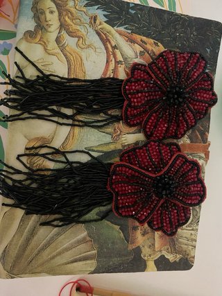 Pendientes Grandes Zara Flores