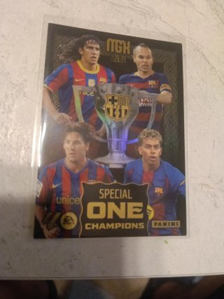 Cromo Panini MGK Special One Champions FCB