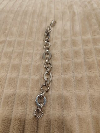 Pulsera Isadora eslabones plateada