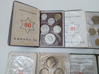 LOTE 6 CARTERAS NUMISMATICAS FNMT