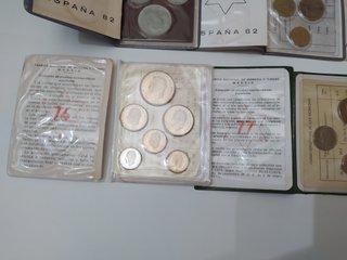LOTE 6 CARTERAS NUMISMATICAS FNMT