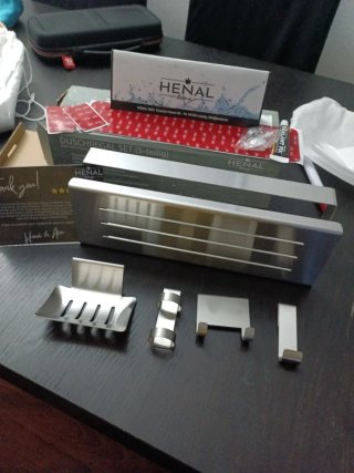 Set di scaffali per doccia HENAL in metallo