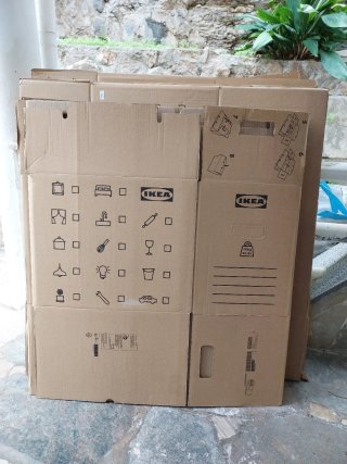 Cajas de mudanza automontables Ikea Dundergubbe