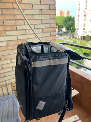 Mochila de reparto negra