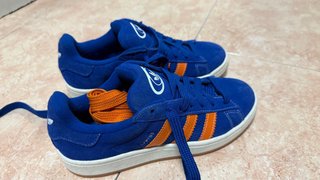 Zapatillas Adidas Campus Azul y Naranja Unisex