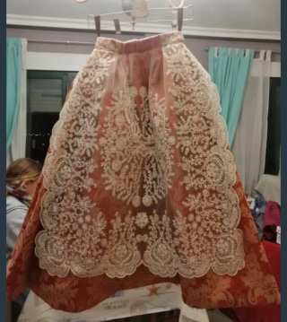 Falda Fallera Naranja Talla M