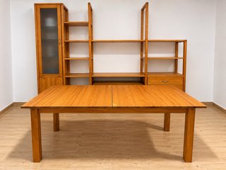 Mesa extensible y mueble comedor madera maciza