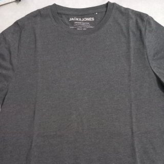 Camiseta Jack & Jones gris algodón orgánico