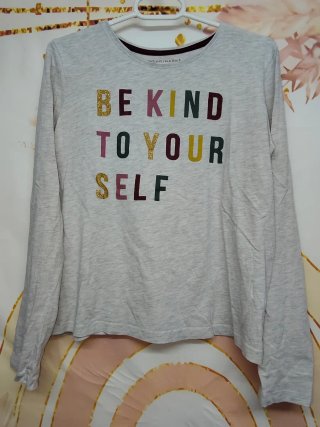 Camiseta Niña Primark Gris Talla 12-13