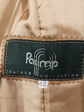 Cappotto scamosciato marrone taglia 42