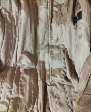 Cappotto scamosciato marrone taglia 42