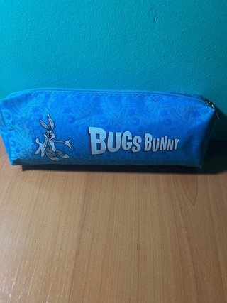 Estuche Escolar Bugs Bunny Azul