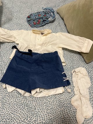 Traje Fallero Bebé Blanco y Azul