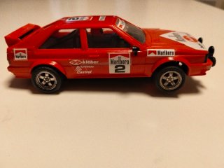 Lote Scalextric slot Exin Audi Quattro +despiece