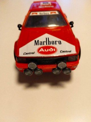 Lote Scalextric slot Exin Audi Quattro +despiece