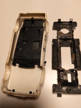 Lote Scalextric slot Exin Audi Quattro +despiece