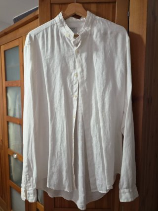 Camisa de lino blanca
