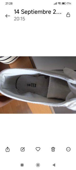 Zapatillas Blancas Talla 38