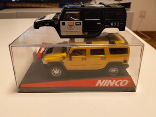 Ninco Raid slot Hummer Amarillo Carrocería Sheriff