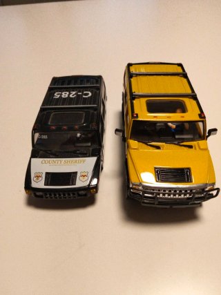 Ninco Raid slot Hummer Amarillo Carrocería Sheriff