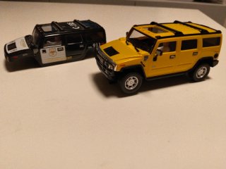 Ninco Raid slot Hummer Amarillo Carrocería Sheriff