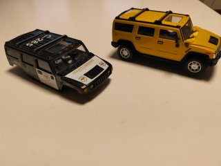 Ninco Raid slot Hummer Amarillo Carrocería Sheriff
