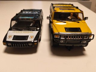 Ninco Raid slot Hummer Amarillo Carrocería Sheriff