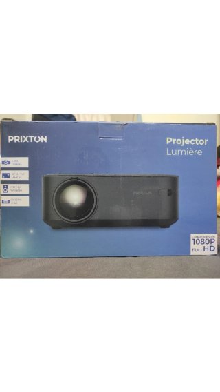 Proyector Portátil Prixton Lumière Negro y Gris