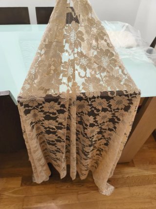 Mantilla de Fallera Beige